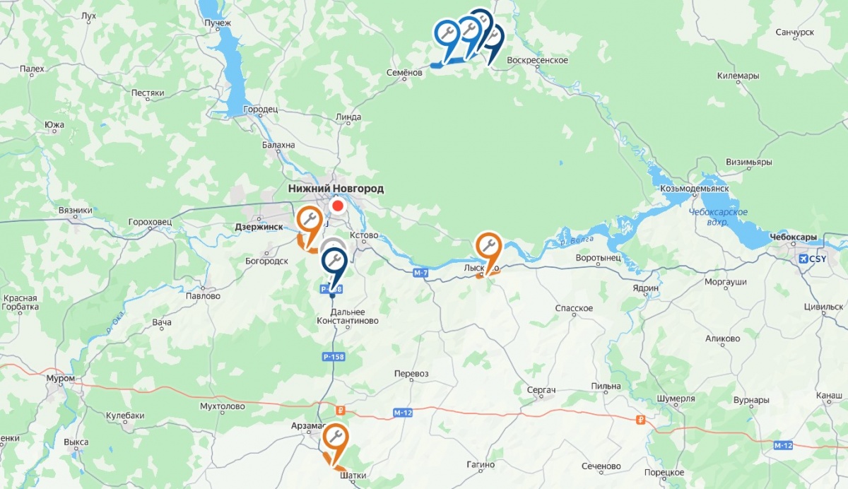 Три федеральные трассы частично перекрывают в Нижегородской области: карта - фото 2
