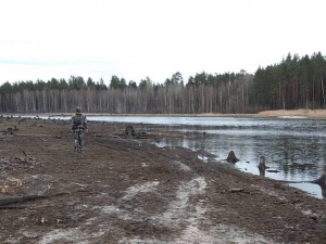 Саровское озеро Протяжное пересохло из-за климатических условий