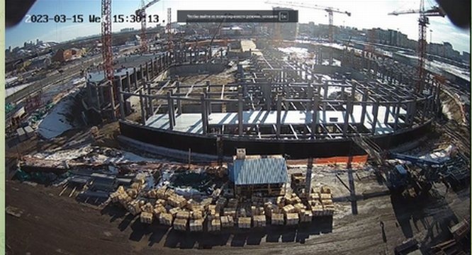Заливка плит перекрытий началась на стройке ледовой арены в Нижнем Новгороде