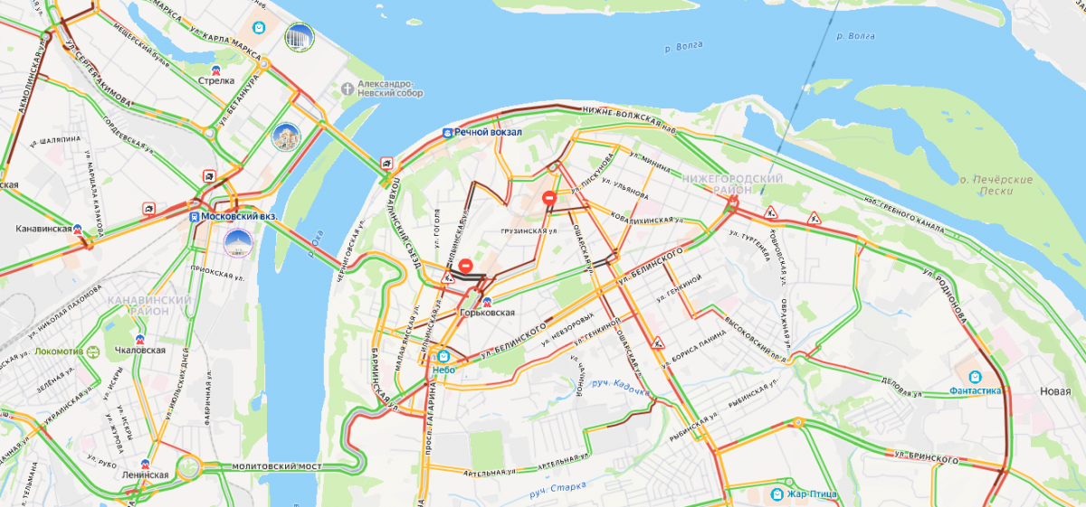 Гигантские пробки снова сковали Нижний Новгород - фото 2