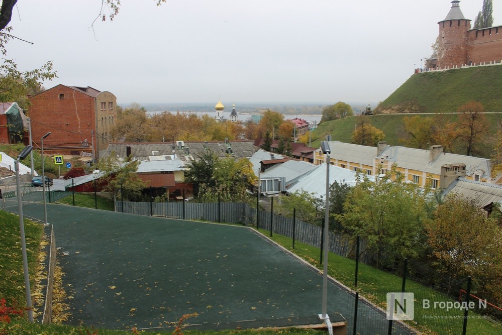Спортивная площадка с видом на Нижегородский кремль откроется в середине октября - фото 1