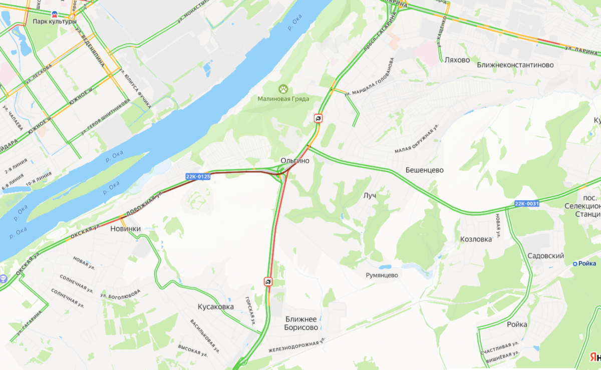 Нижегородцы застряли в ужасных пробках перед Ольгино 1 сентября - фото 1