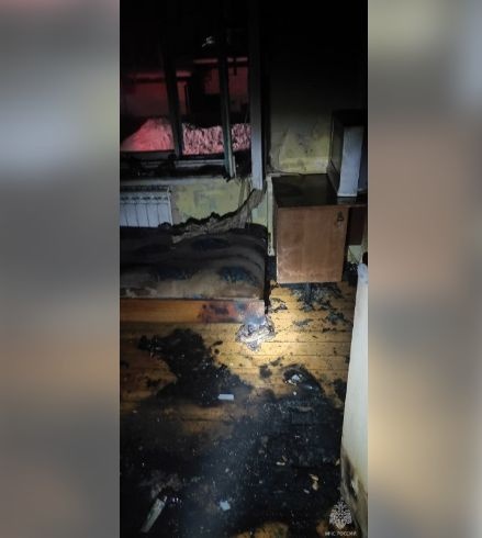 Житель Бора погиб на пожаре из-за курения