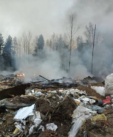 Опубликованы фото масштабного пожара на незаконной свалке в Нижнем Новгороде - фото 3