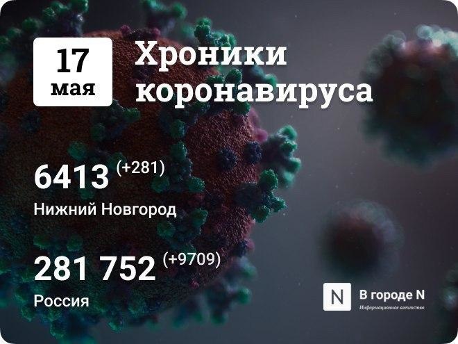 Хроники коронавируса: 17 мая, Нижний Новгород и мир - фото 1