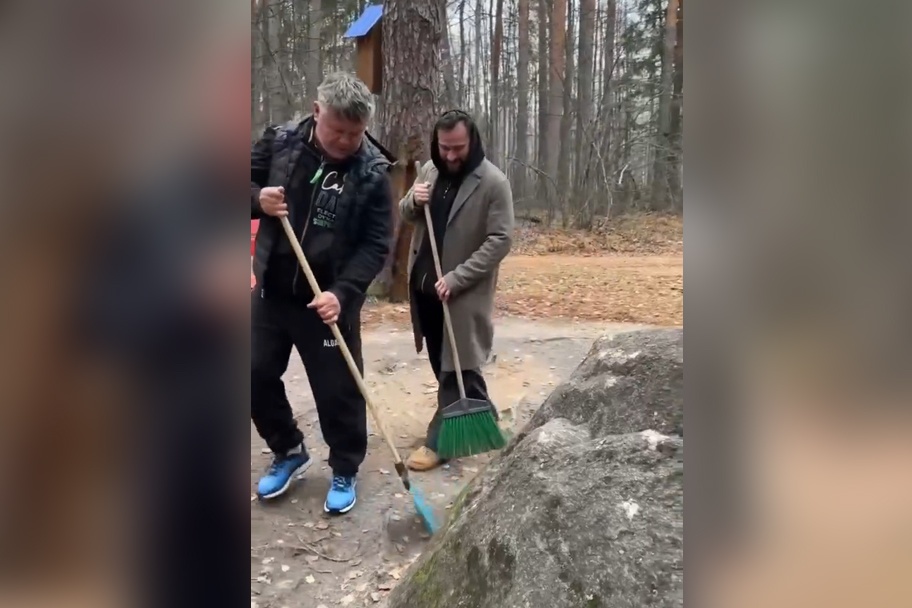 Пирцхалава и Тактаров подмели серафимовский камень в Нижегородской области - фото 2