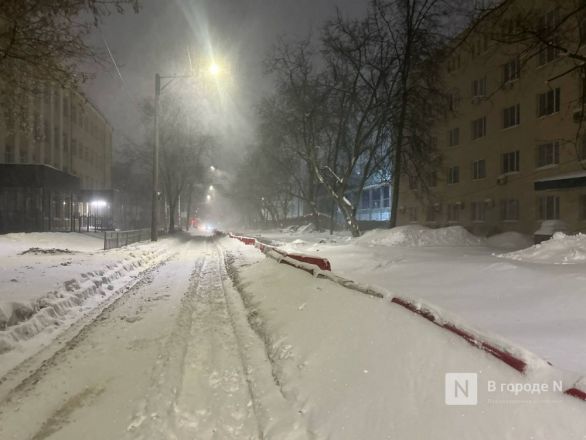 Метель бушует над ночным Нижним Новгородом: опубликованы фотографии - фото 9