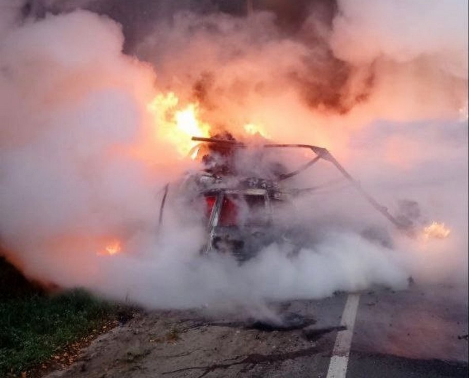 Появилось видео с места ДТП с погибшими на М-7 в Нижегородской области