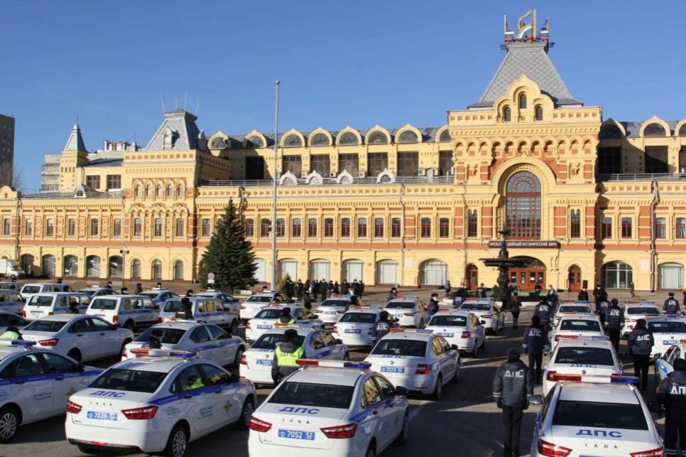 126 новых служебных автомобилей вручили нижегородским полицейским