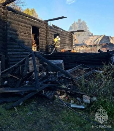 Мощный пожар охватил два дома, баню и гараж в Нижегородской области: фото - фото 5