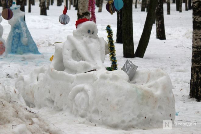 Снежные драконы появились в нижегородском парке Пушкина - фото 10