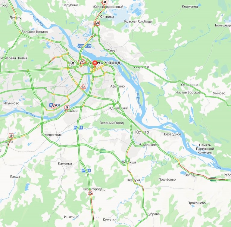 Огромные пробки возникли на въездах в Нижний Новгород вечером 13 июля  - фото 1
