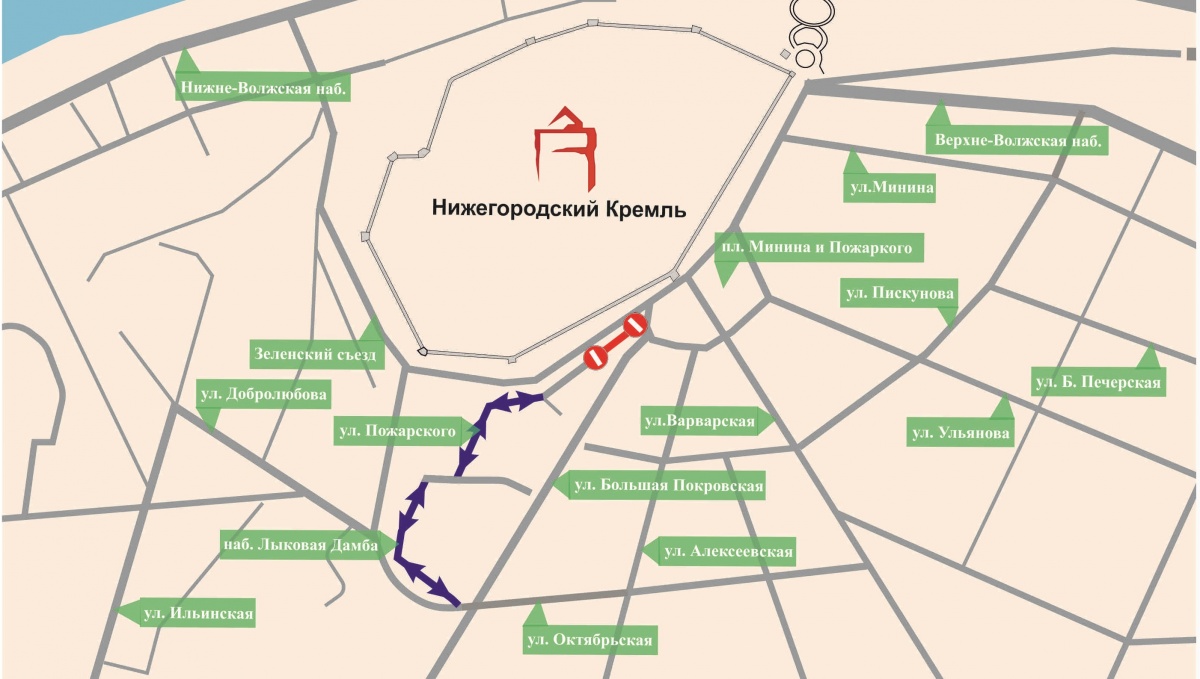 Участок улицы Пожарского в Нижнем Новгороде закроют для транспорта до 16 января - фото 1